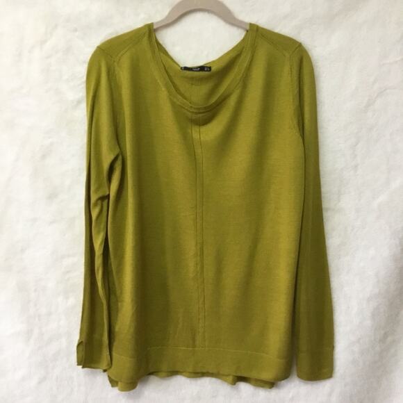 Mango Sweaters - Mango MNG Olive-Green Sweater